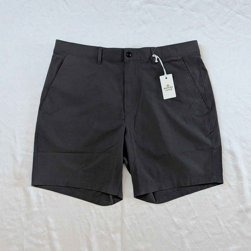 Marine Layer Men's Black Hybrid Shorts